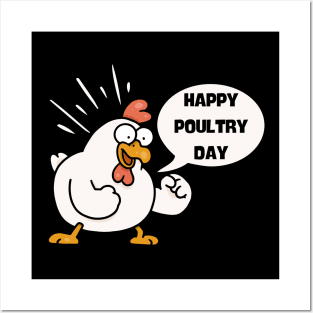 Happy Poultry Day-Funny Chicken Posters and Art